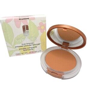 Clinique True Bronze Pressed Powder BRONZER - 0.33oz/9.6g - 02 SUNKISSED - NEW